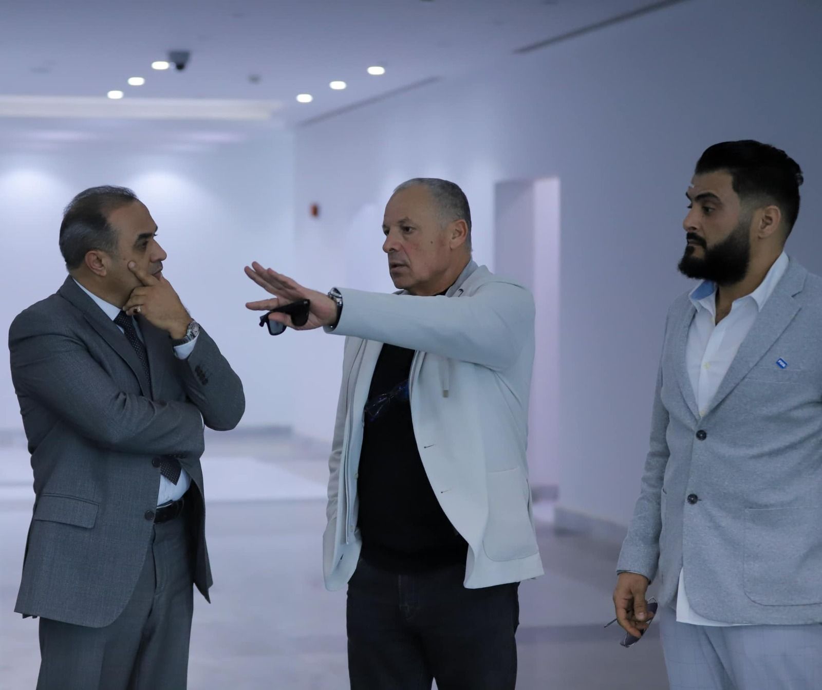 أبو ريدة يصطحب رئيس الاتحاد الليبي أبو ريدة يصطحب رئيس الاتحاد الليبي