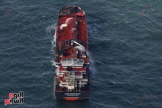 ناقلة النفط المتضررة MV Stena Immaculate ناقلة النفط المتضررة MV Stena Immaculate