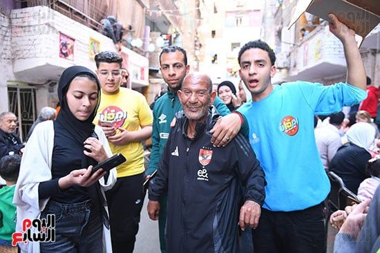 وصول عم حارث حفل إفطار المطرية وصول عم حارث حفل إفطار المطرية