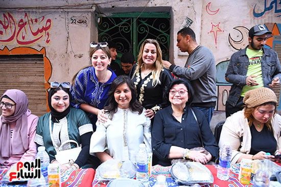 الدكتورة نبيلة مكرم فى حفل إفطار المطرية الدكتورة نبيلة مكرم فى حفل إفطار المطرية