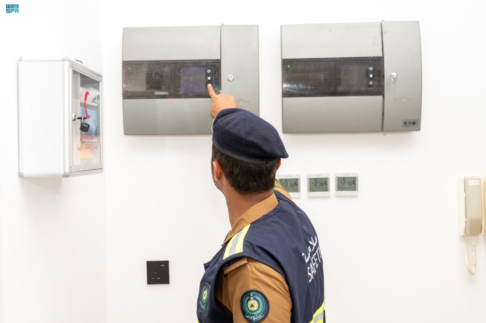 الدفاع المدني يكثف جولاته التفتيشية بالمدينة المنورة خلال شهر رمضان - واس