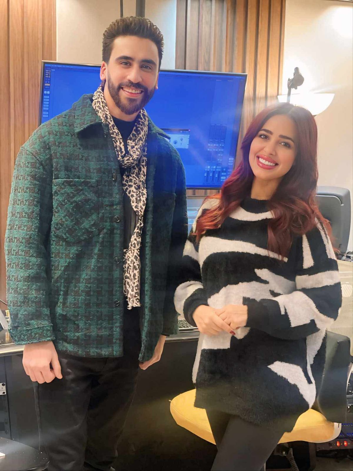 رنا سماحة و الملحن محمد مصطفى رنا سماحة و الملحن محمد مصطفى