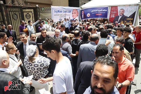 زحام كبير فى انتخابات نقابة الصحفيين زحام كبير فى انتخابات نقابة الصحفيين