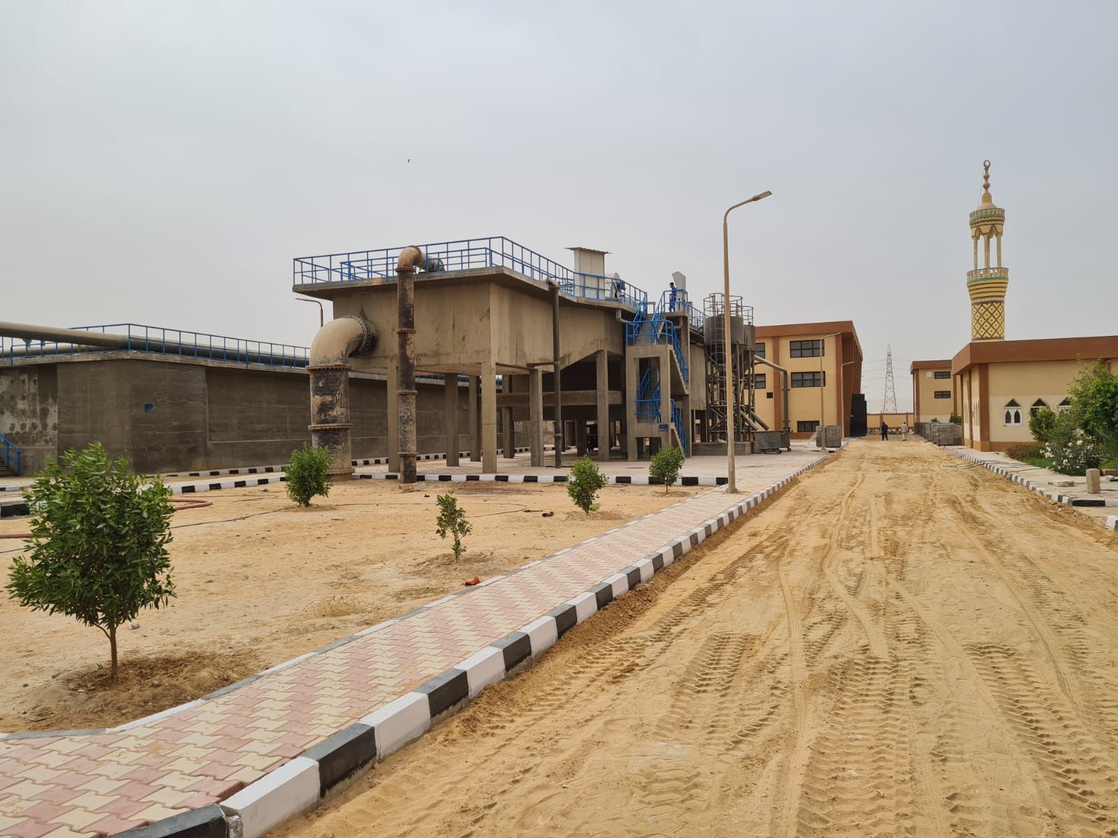 محطة معالجة الصرف بطما من الداخل محطة معالجة الصرف بطما من الداخل
