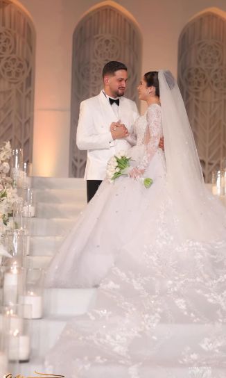 رنا رئيس وعريسها رنا رئيس وعريسها