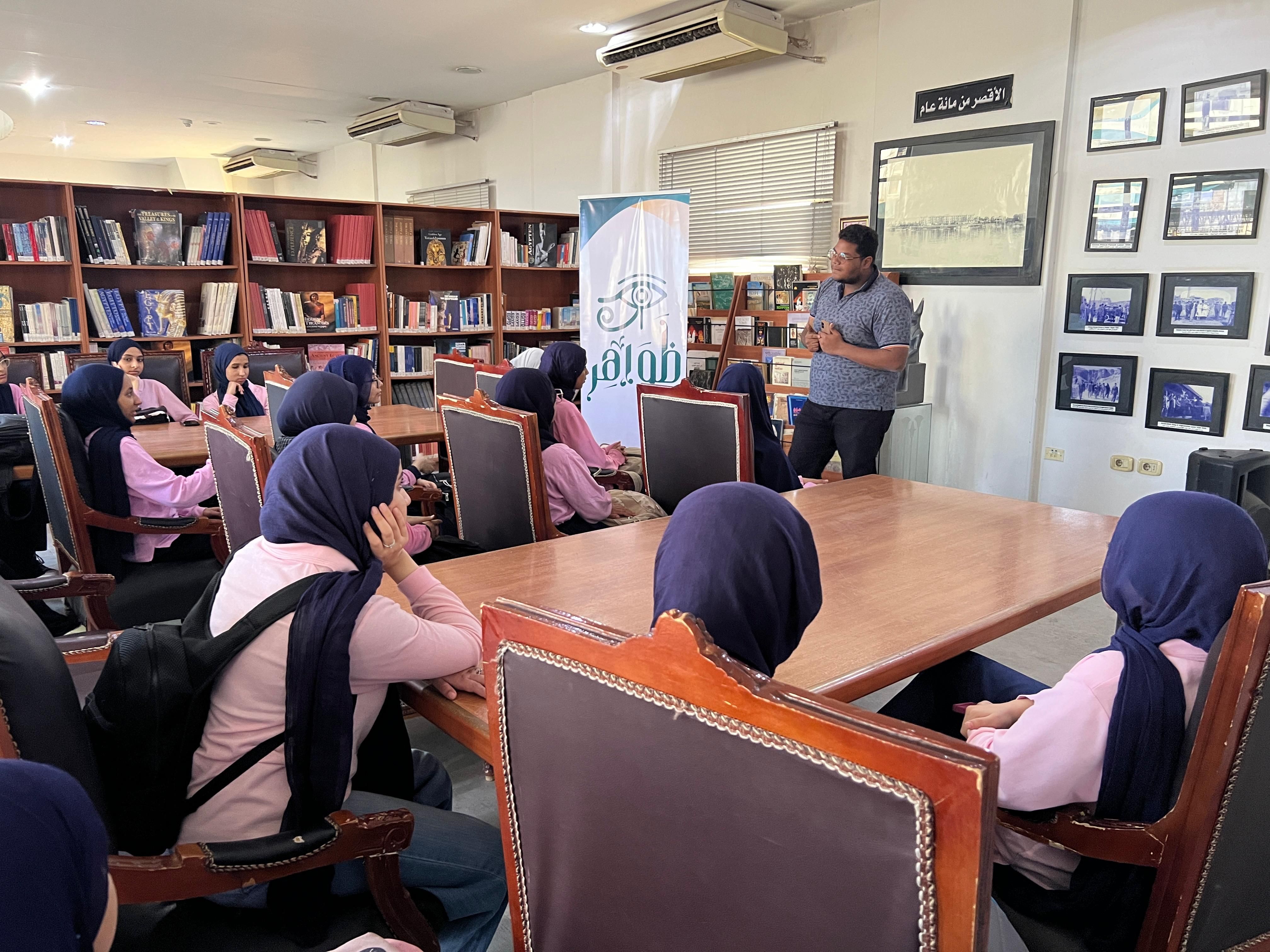 ورش لتوعية الطالبات بمبادرة خطوات ضد الإدمان فى مكتبة مصر العامة ورش لتوعية الطالبات بمبادرة خطوات ضد الإدمان فى مكتبة مصر العامة