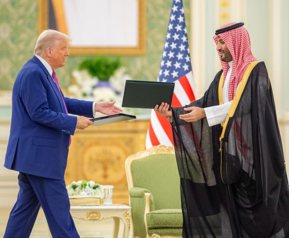 سمو ولي العهد والرئيس الأمريكي ترامب - واس