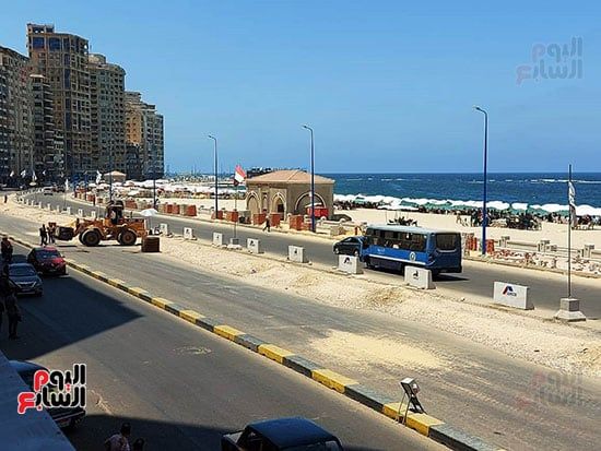 شاطئ-المندرة-العام-مع-توسعة-الكورنيش شاطئ-المندرة-العام-مع-توسعة-الكورنيش