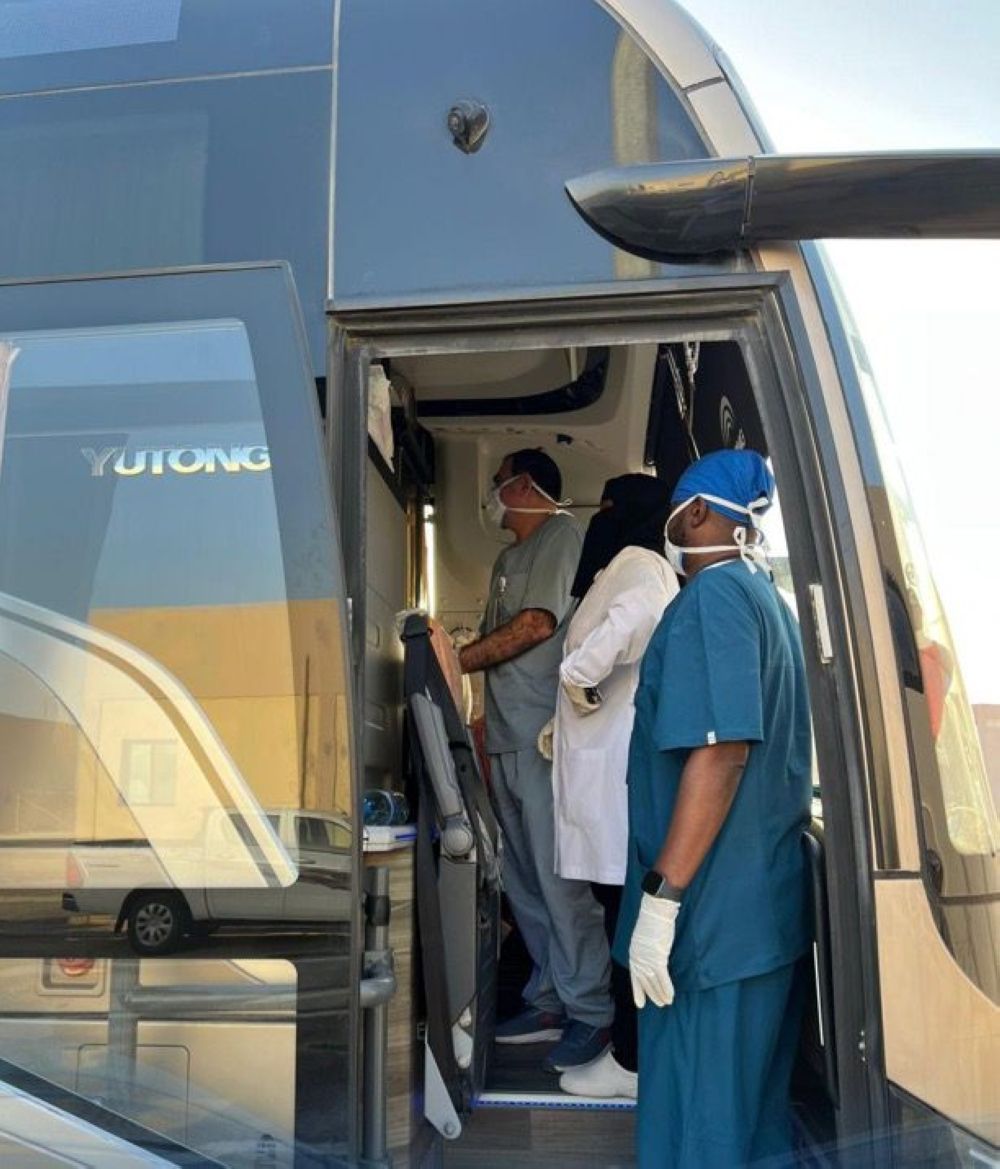 فرق طبية تباشر خدماتها للحجاج القادمين عبر منفذ البطحاء