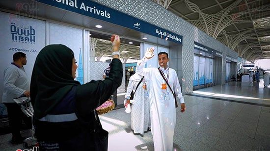 استقبال مهيب لحجاج القرعة في المدينة المنورة (18) استقبال مهيب لحجاج القرعة في المدينة المنورة (18)