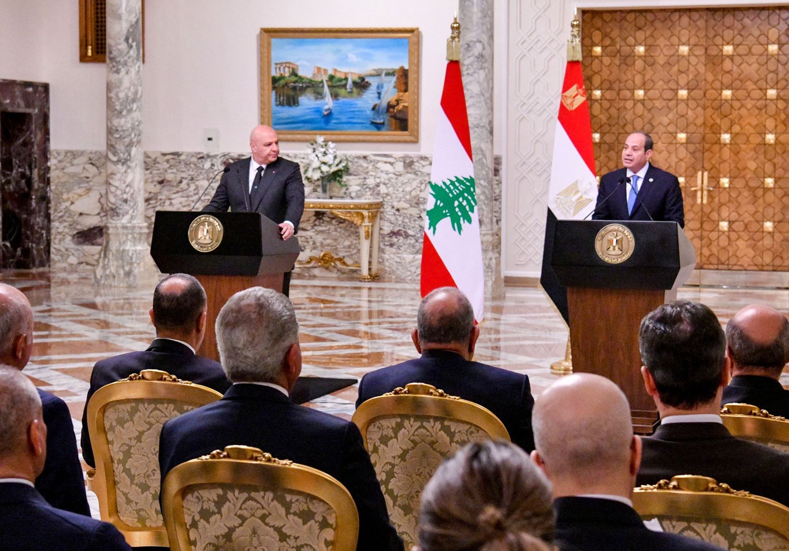 زيارة الرئيس اللبنانى لمصر (3) زيارة الرئيس اللبنانى لمصر (3)