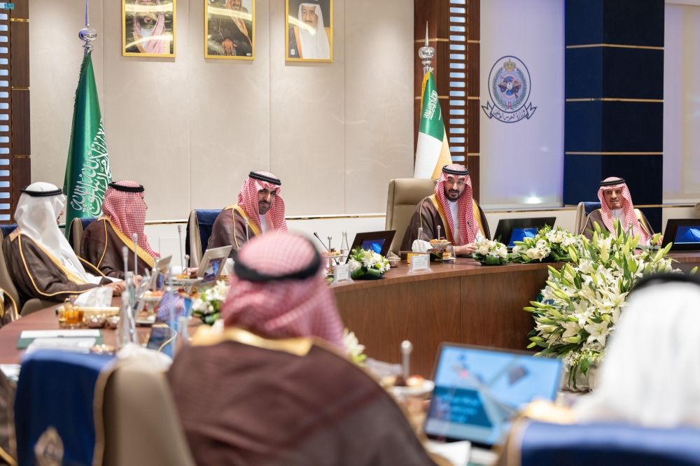 وزير الحرس الوطني يرأس الاجتماع الثالث لمجلس أمراء الأفواج - واس
