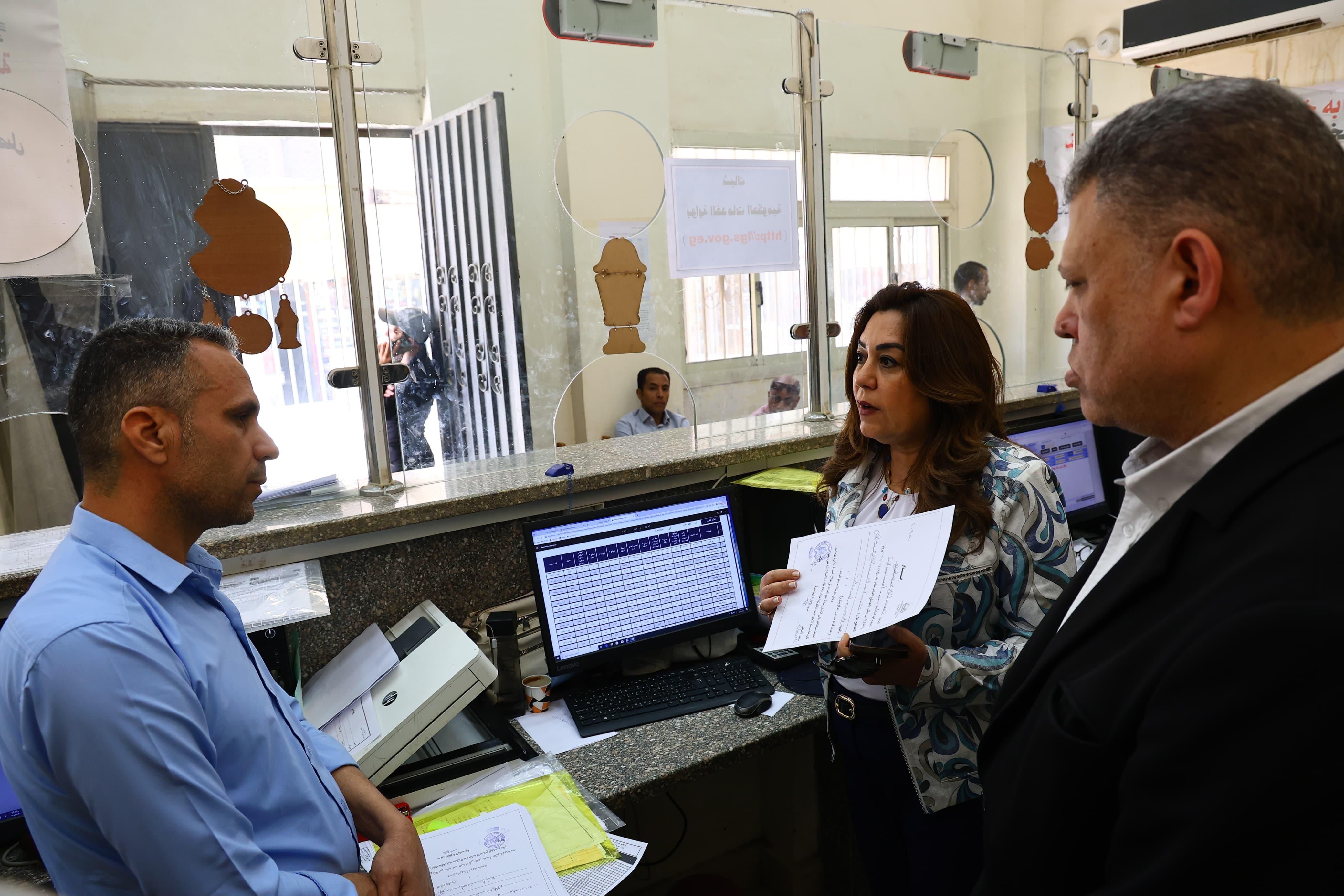 جولة وزيرة التنمية المحلية في مركز ومدينة الصف تتحدث لموظفي المركز التكنولوجي جولة وزيرة التنمية المحلية في مركز ومدينة الصف تتحدث لموظفي المركز التكنولوجي