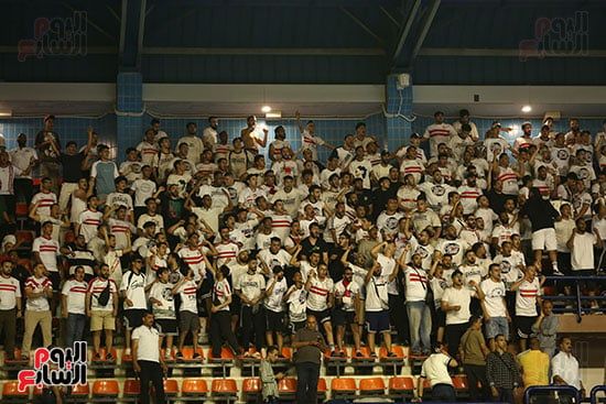 جماهير الزمالك خلال المباراة جماهير الزمالك خلال المباراة