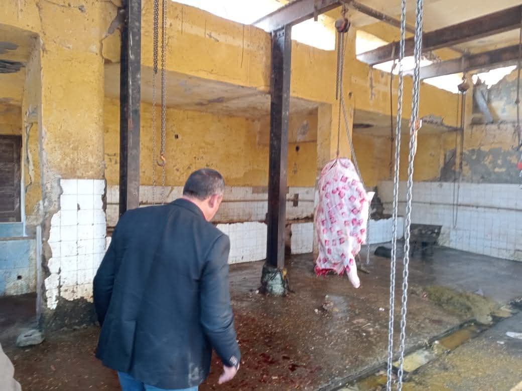 تدني الحالة الانشائية للمجزر قبل التطوير تدني الحالة الانشائية للمجزر قبل التطوير