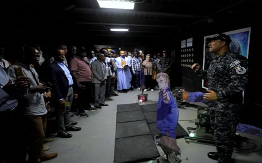 جانب من الزيارة جانب من الزيارة