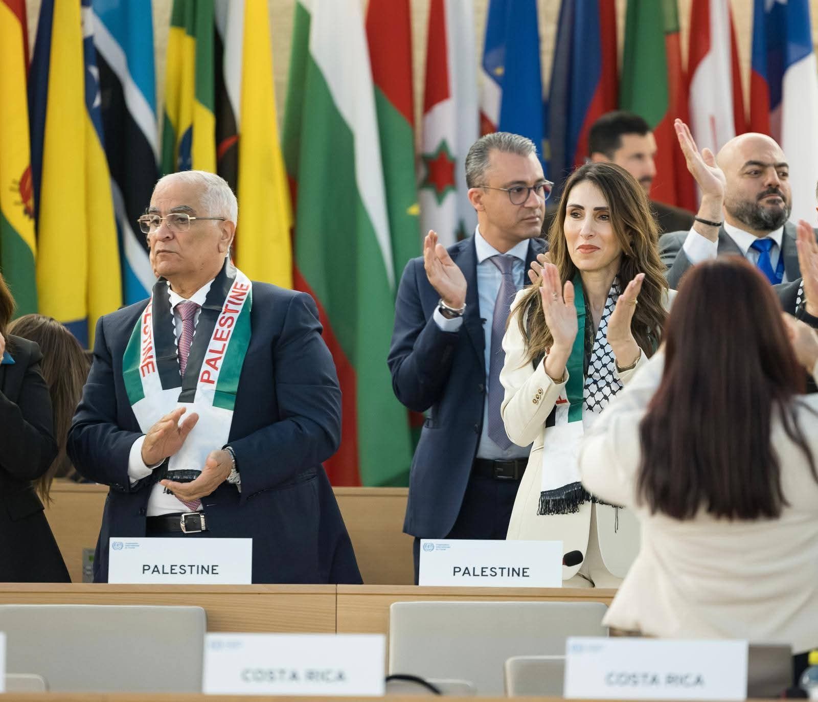 وفد دولة فلسطين المشارك بمؤتمر العمل الدولى وفد دولة فلسطين المشارك بمؤتمر العمل الدولى