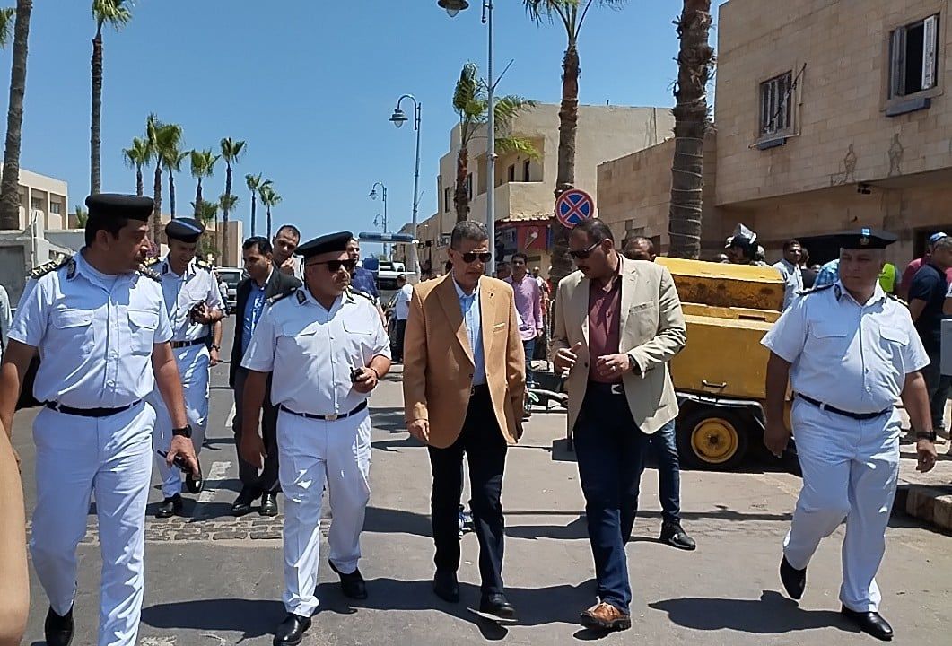 مدير أمن الإسكندرية يتفقد منطقة الجمرك الاسكندريه