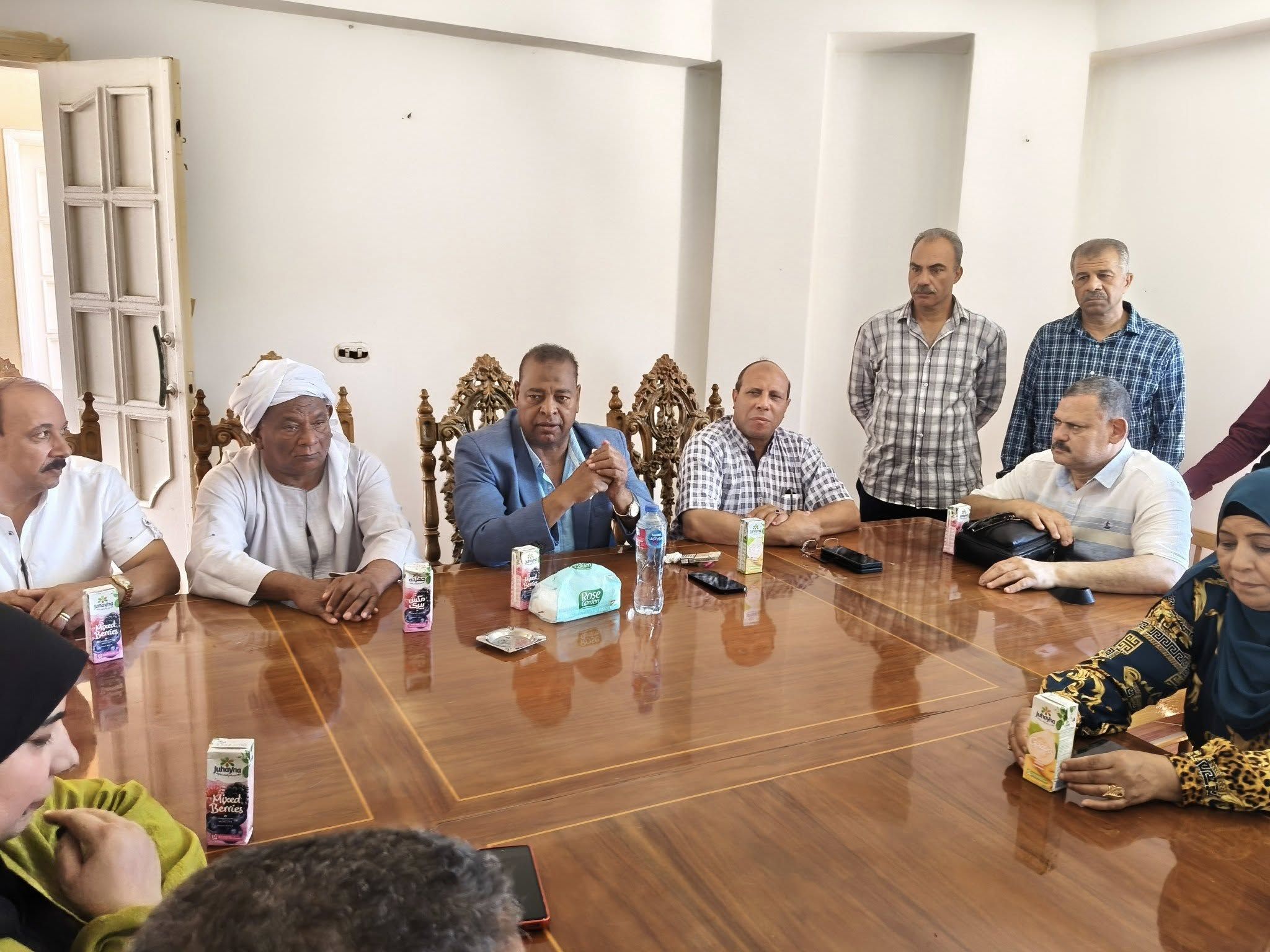 عيد مرسال رئيس النقابة العامة للعاملين بالزراعة خلال الاجتماع