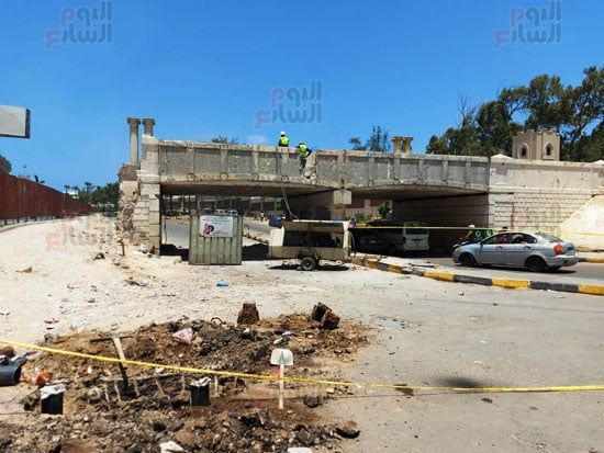بدء-اعمال-هدم-الكوبرى بدء-اعمال-هدم-الكوبرى