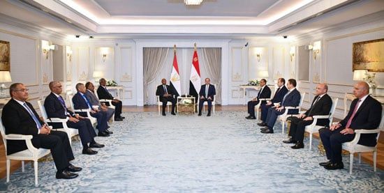 جانب من لقاء الرئيس عبد الفتاح السيسى والفريق أول ركن عبد الفتاح البرهان، رئيس مجلس السيادة السوداني جانب من لقاء الرئيس عبد الفتاح السيسى والفريق أول ركن عبد الفتاح البرهان، رئيس مجلس السيادة السوداني