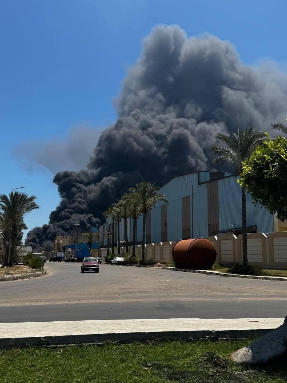 حريق مصنع دمياط حريق مصنع دمياط