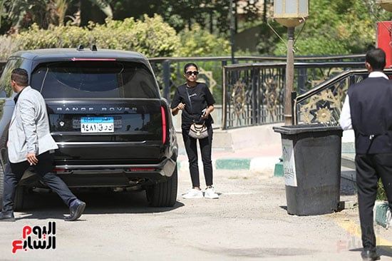 روبي من حضور جنازة سامح عبد العزيز روبي من حضور جنازة سامح عبد العزيز