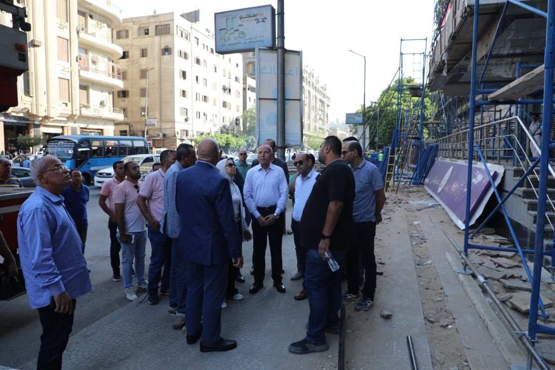 محافظ القاهرة يتفقد أعمال ترميم سنترال رمسيس (1) محافظ القاهرة يتفقد أعمال ترميم سنترال رمسيس (1)