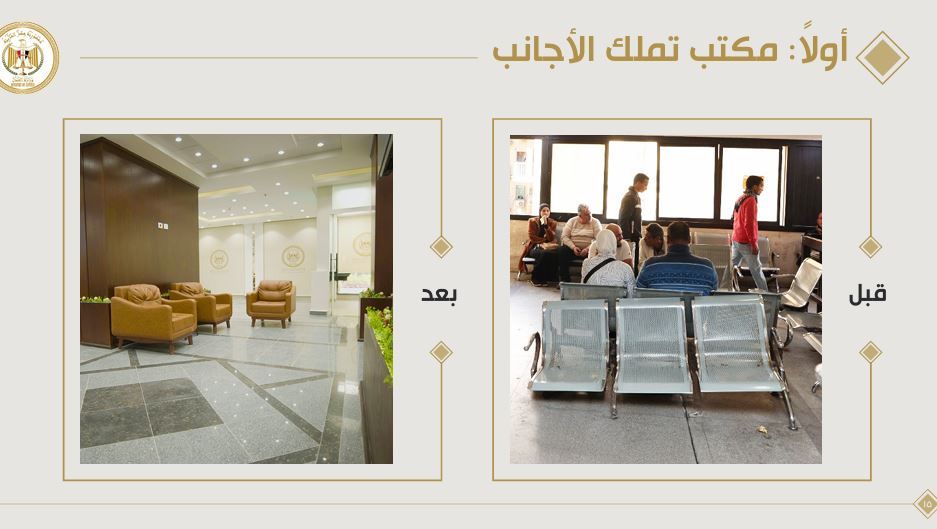 قبل وبعد الانشاء الجديد قبل وبعد الانشاء الجديد