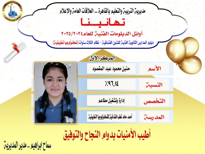 حنين محمود عبد المقصود حنين محمود عبد المقصود