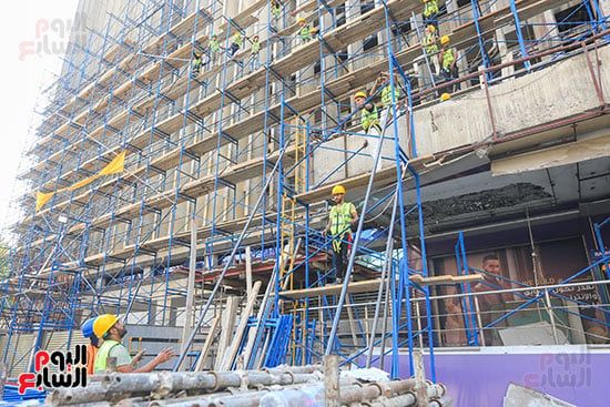 بدء اعمال ترميم سنترال رمسيس (1) بدء اعمال ترميم سنترال رمسيس (1)