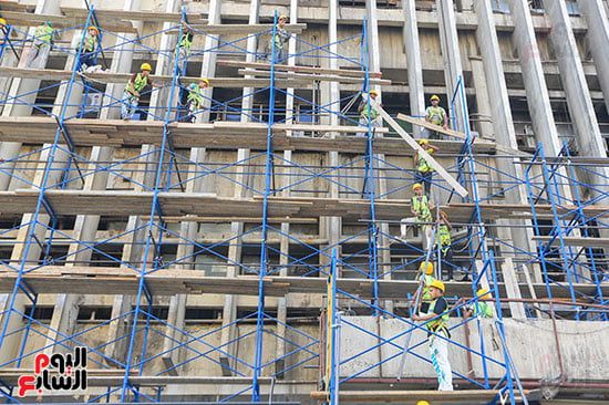 بدء اعمال ترميم سنترال رمسيس (2) بدء اعمال ترميم سنترال رمسيس (2)