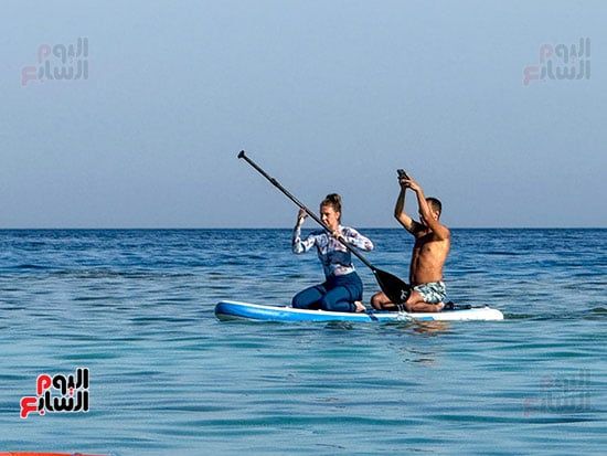 رياضة التجديف على شواطىء شرم الشيخ