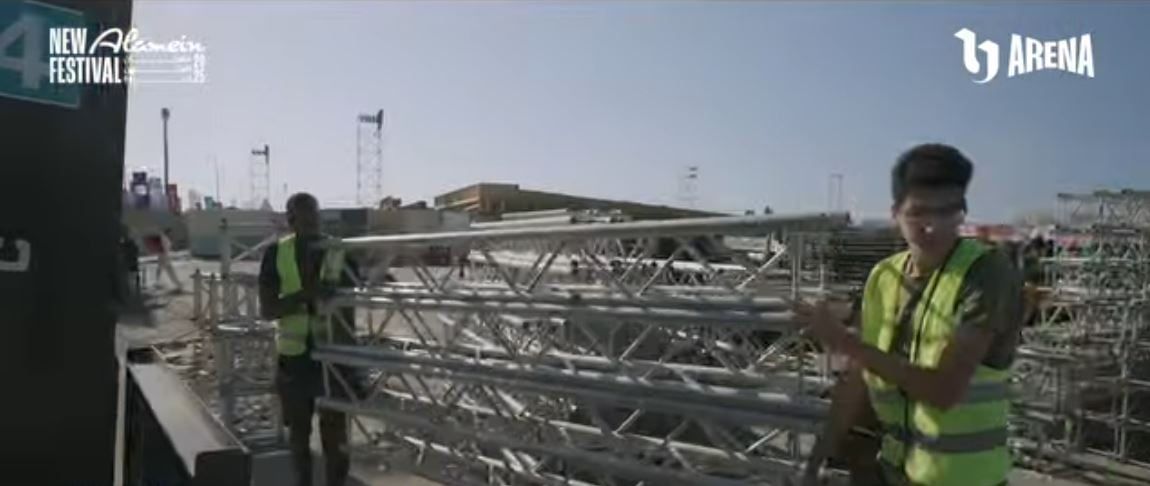 تحضيرات مهرجان العلمين الجديدة قبل حفل أنغام الليلة تحضيرات مهرجان العلمين الجديدة قبل حفل أنغام الليلة