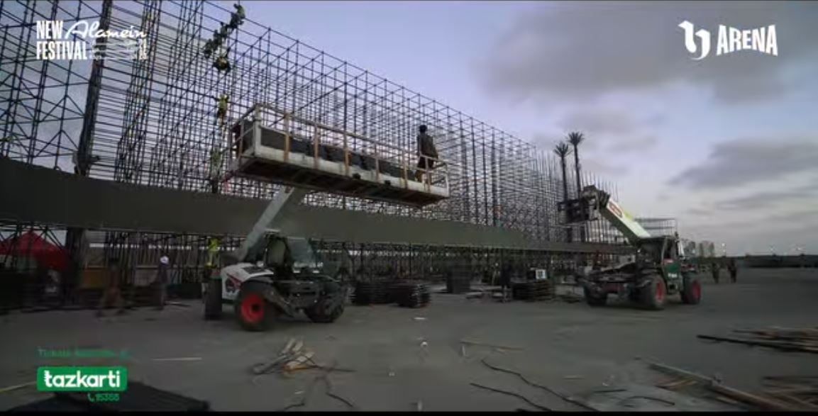 تحضيرات مهرجان العلمين الجديدة قبل حفل أنغام الليلة تحضيرات مهرجان العلمين الجديدة قبل حفل أنغام الليلة