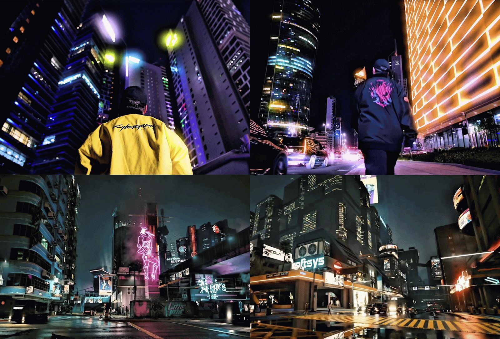 A collage of a person walking in a city at night AI-generated content may be incorrect.