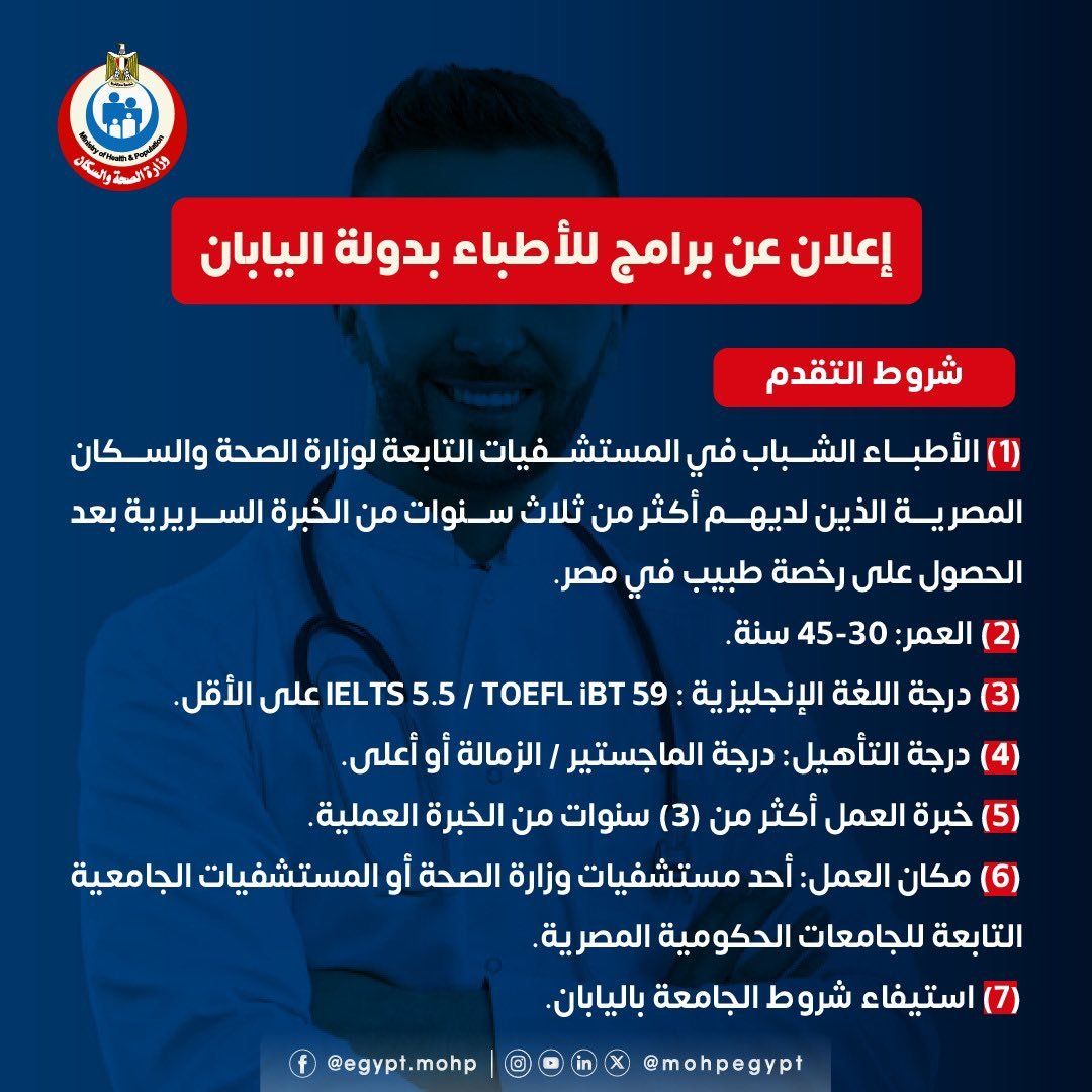 برامج للأطباء بدولة اليابان (4) برامج للأطباء بدولة اليابان (4)