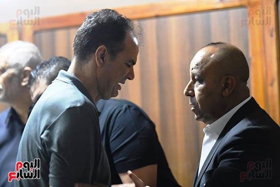 عبد الحميد بسيونى يقدم واجب العزاء عبد الحميد بسيونى يقدم واجب العزاء