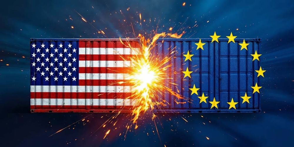 اشتعال حرب الرسوم التجارية بين أمريكا والاتحاد الأوروبي - kaohoon international