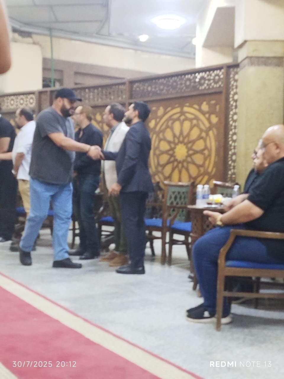 محمد ممدوح في العزاء محمد ممدوح في العزاء