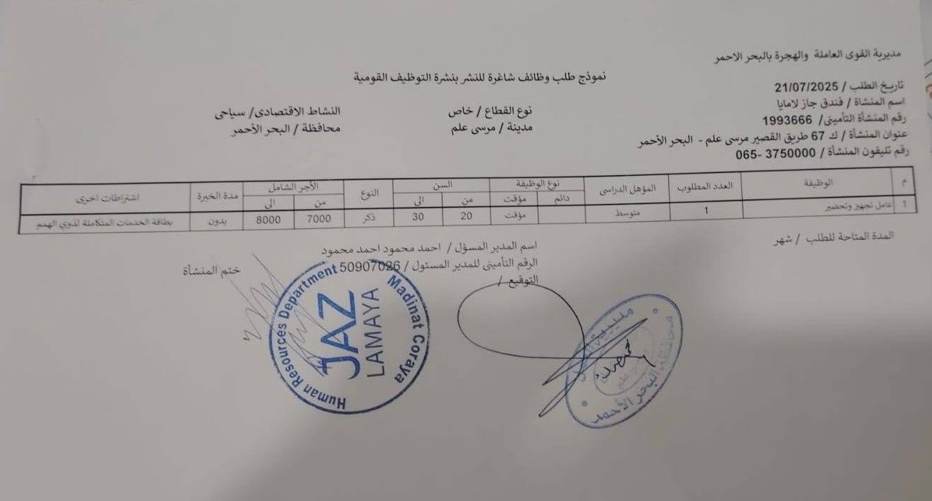 60 وظيفة شاغرة (20)
