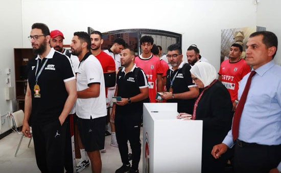 بعثة منتخب السلة الأولمبي تشارك في التصويت بالانتخابات بعثة منتخب السلة الأولمبي تشارك في التصويت بالانتخابات