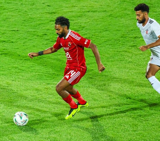 حسين الشحات خلال المباراة حسين الشحات خلال المباراة
