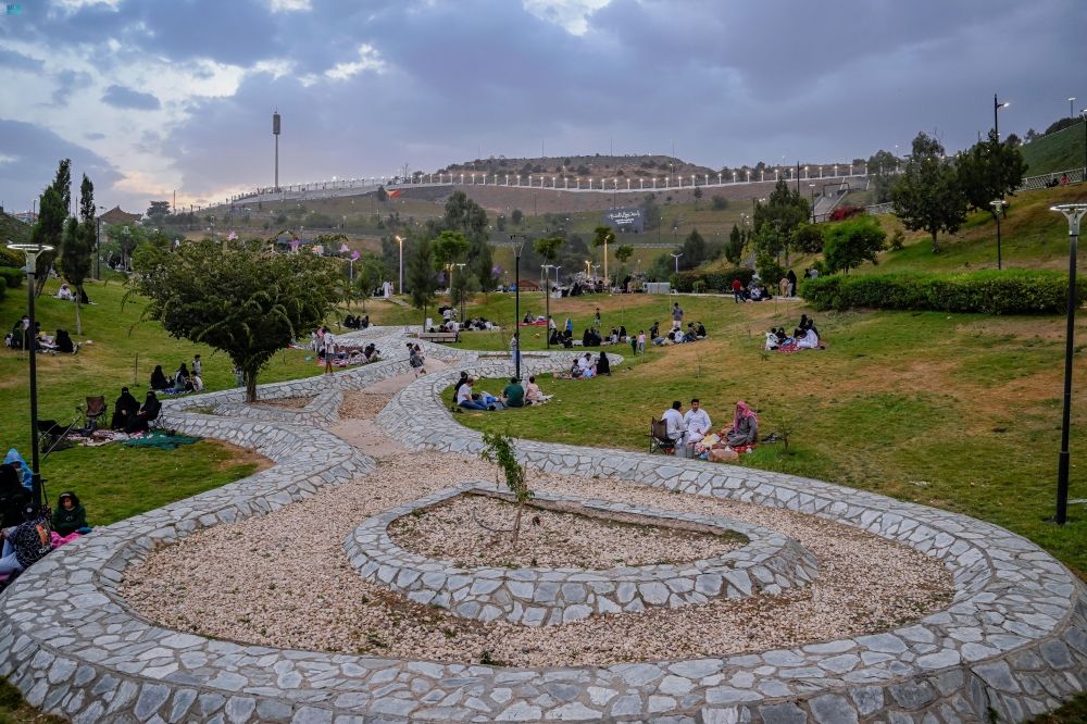 الطبيعة تنبض جمالًا في الباحة.. أجواء ماطرة ومتنزهات عامرة بالمصطافين - واس
