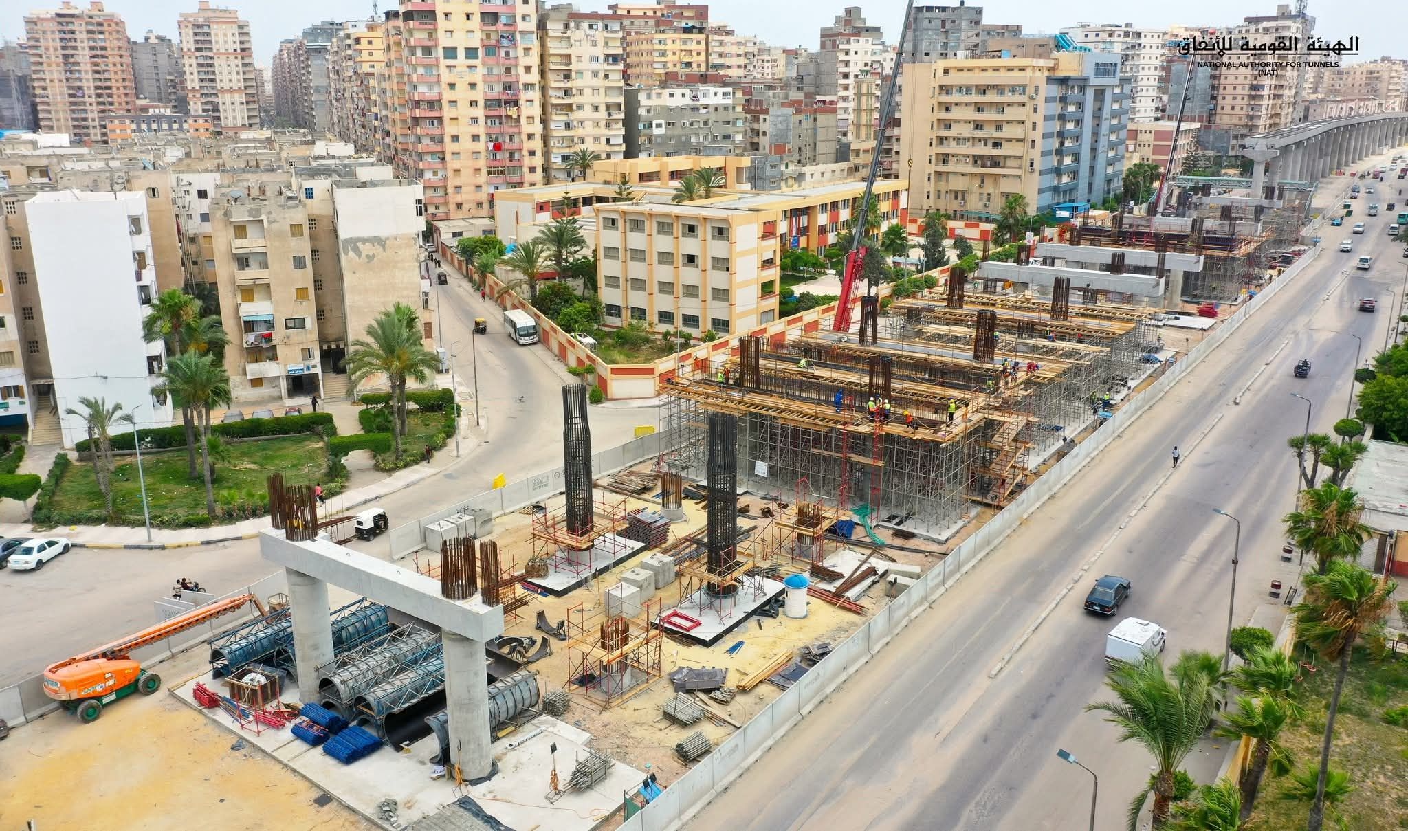 أعمال المرحلة الإنشائية لمشروع مترو الإسكندرية (1) أعمال المرحلة الإنشائية لمشروع مترو الإسكندرية (1)