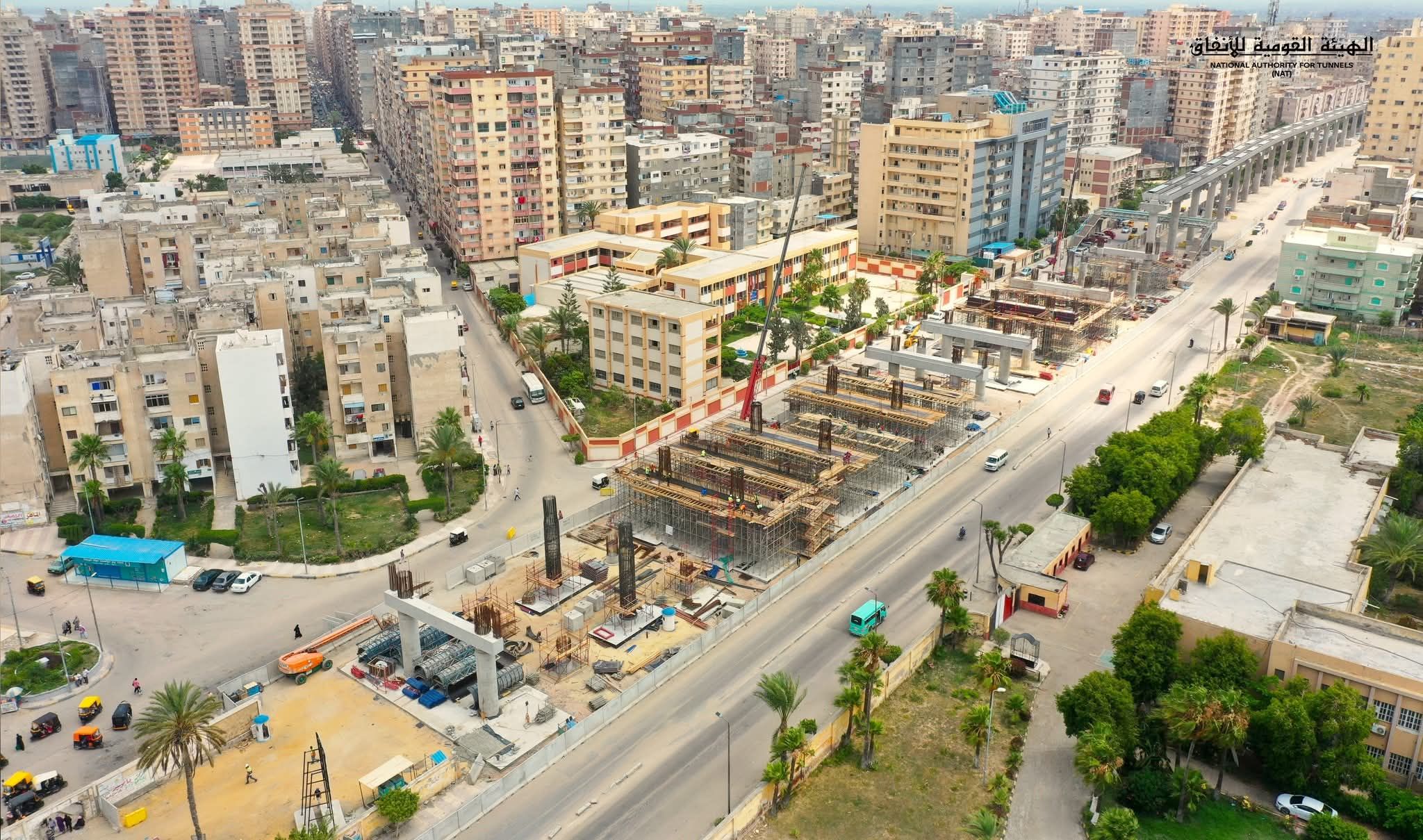 أعمال المرحلة الإنشائية لمشروع مترو الإسكندرية (5) أعمال المرحلة الإنشائية لمشروع مترو الإسكندرية (5)