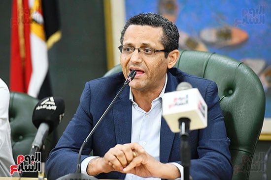 نقيب الصحفيين خلال كلمته
