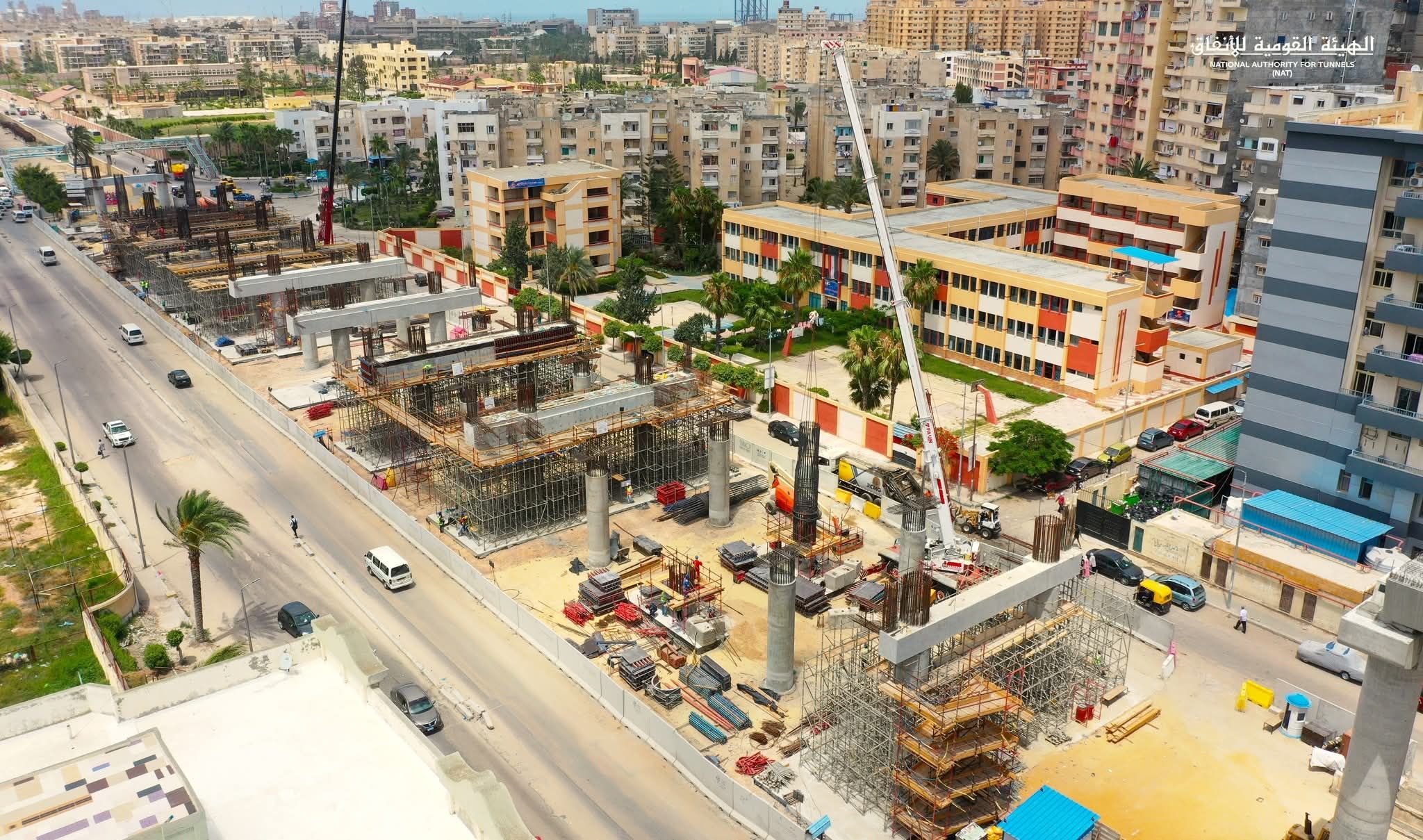أعمال المرحلة الإنشائية لمشروع مترو الإسكندرية (3) أعمال المرحلة الإنشائية لمشروع مترو الإسكندرية (3)