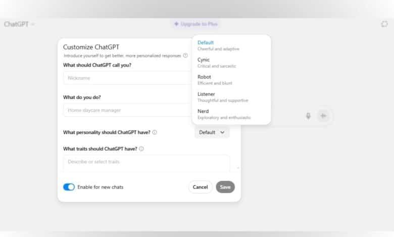 ChatGPT يحصل على أربع شخصيات جديدة.. إليك كيفية استخدامها
