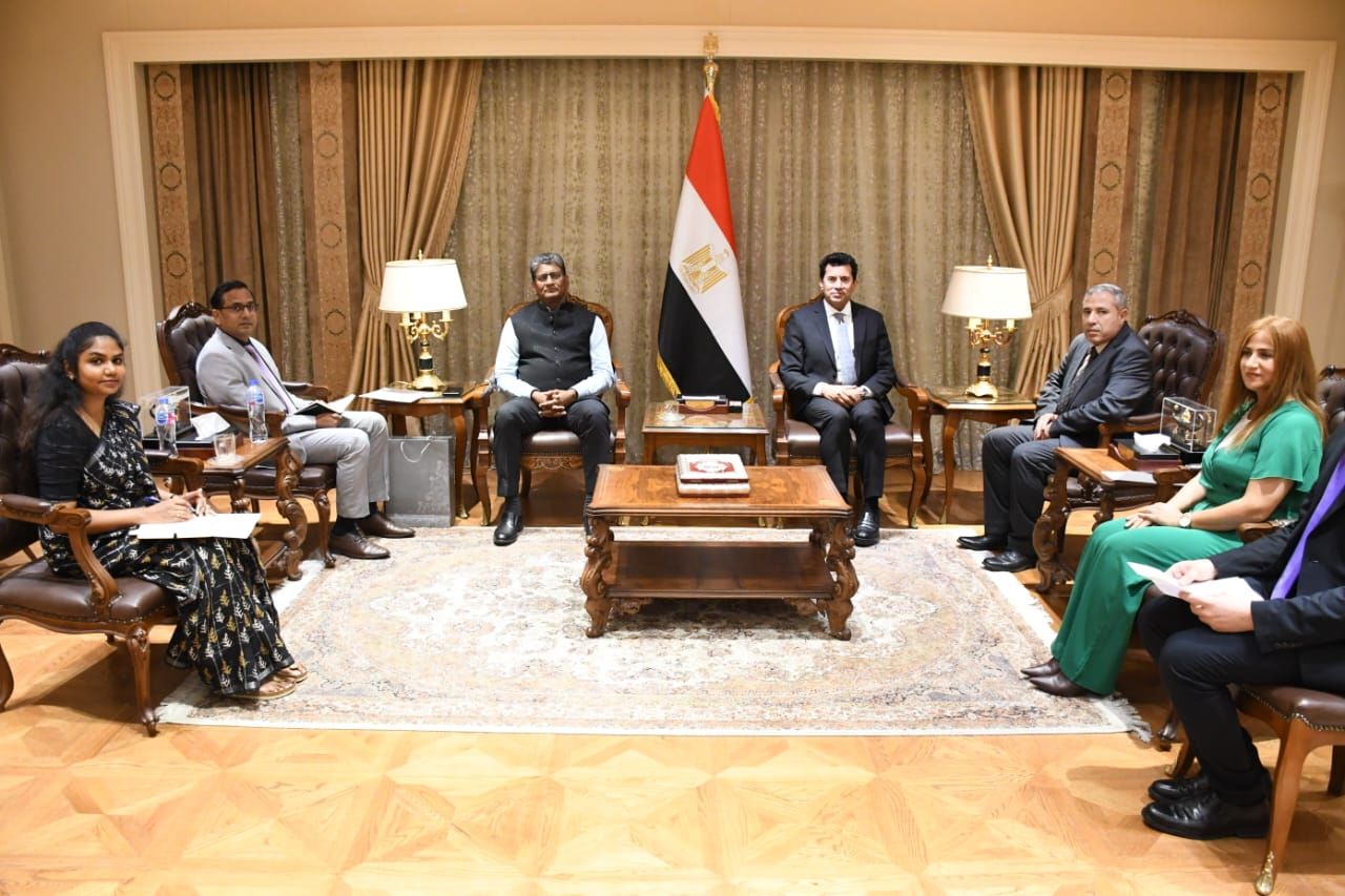 سفير الهند مع زير الرياضة